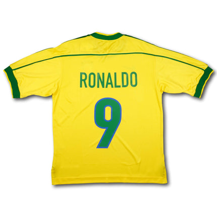 Brasilien 1998 Trikot heim - RONALDO #9 - 7/10 - [M]