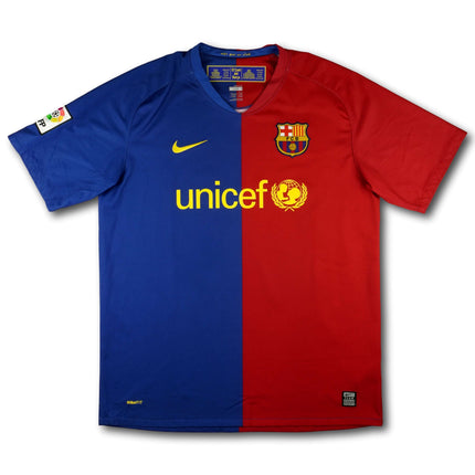 FC Barcelona 2008-09 Trikot heim Triple-Saison - MESSI #10 - 9/10 - [L]
