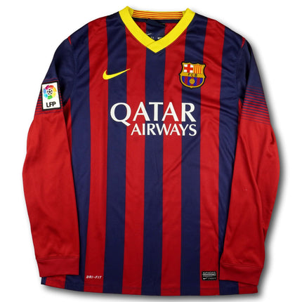FC Barcelona 2013-14 Trikot heim - L/S - 7/10 - [L]