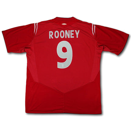 Trikot England - #9 Rooney - 2004/2006 - XL - Umbro - Abbildung Vorderseite