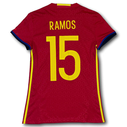 Trikot Spanien - 2016/2017 - Girls M - Adidas - Abbildung Rückseite