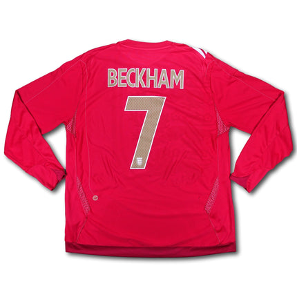 Trikot England - #7 Beckham - 2006/2008 - XL - Umbro - Abbildung Vorderseite