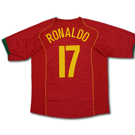 Portugal 2004-06 heim XL RONALDO #17 Nike