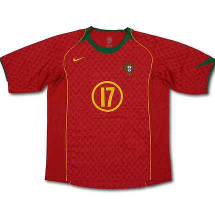 Portugal 2004-06 heim XL RONALDO #17 Nike