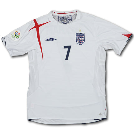 England 2006-07 heim L BECKHAM #7 Umbro