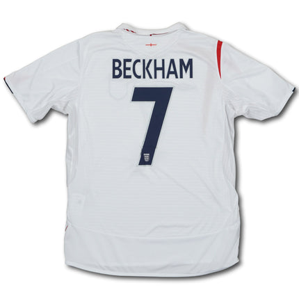 England 2006-07 heim L BECKHAM #7 Umbro