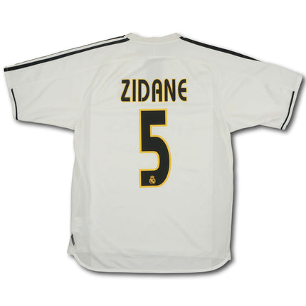 Real Madrid 2003-04 heim M Zidane #5 vintage adidas