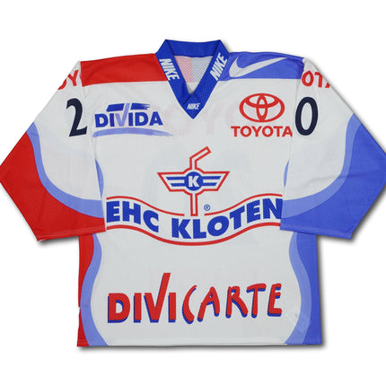 EHC Kloten 1990 heim L PAVONI #20 vintage Nike